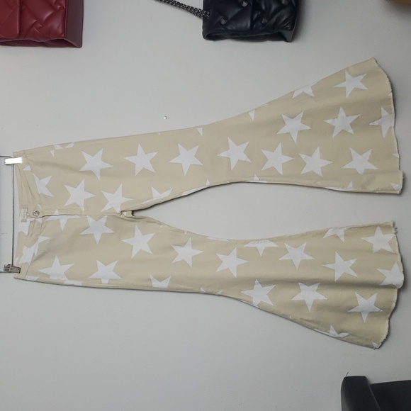 Altar'd State Star Struck High Rise Ultra Flare Bell Bottom Jeans Size L - Picture 2 of 12